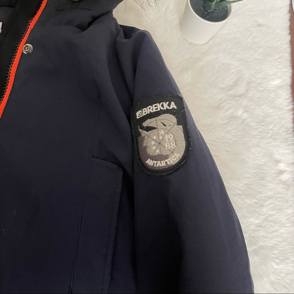 Brekka Expedition Antartica jacket Parka Thick Down Feather Fur hood - Picture 13 of 13